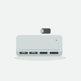 Hub USB-C Prisma Dock 7 5 puertos HDMI / USB Plata