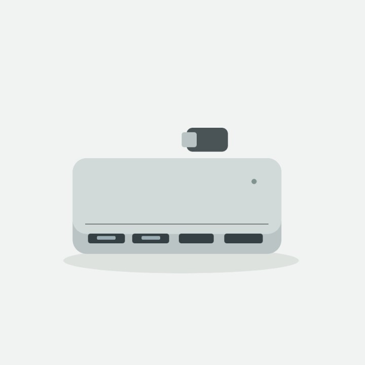 Hub USB-C Prisma Dock 7 5 puertos HDMI / USB Plata